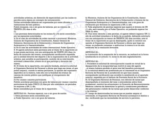 actividades artísticas, sin distinción de especialidad, por las cuales no
perciba suma alguna en concepto de remuneración.
Dichas actividades deberán ser organizadas por entes oficiales o
instituciones de bien público.
Podrá otorgarse, con o sin goce de haberes, por un máximo de
TREINTA (30) días al año.
C)
I. Los permisos determinados en los incisos A) y B) serán concedidos
por las siguientes autoridades:
a) En el caso de actividades de orden nacional o provincial: Ministros,
titulares de Organismos de la Constitución, Asesor General de
Gobierno, Secretarios de la Gobernación y titulares de Organismos
Autárquicos y/o Descentralizados.
b) En el caso de actividades de orden internacional: Poder Ejecutivo.
II. El agente solicitará estos permisos ante el titular de la repartición en
la que presta servicios, con una anticipación de VEINTE (20) días a la
fecha de iniciación del evento, acompañando certificación expedida
por la entidad directriz del deporte o de la organizadora de la actividad
artística, que acredite su participación, carácter de su intervención,
actividad a desarrollar, evento en el que participa y duración del
mismo.
III. El titular de la repartición, con opinión fundada, elevará la solicitud
al Organismo Sectorial de Personal u oficina que haga sus veces, el que
podrá requerir, cuando lo estime pertinente, la opinión del organismo
específico en la materia, todo ello con la finalidad de evaluar las
razones de interés público que justifiquen el otorgamiento del
beneficio.
D) Por causas o asuntos particulares.
Podrán acordarse permisos con goce de haberes por causas o asuntos
particulares de hasta CINCO (5) días por año calendario, en períodos
no mayores a UN (1) día.
Serán concedidos por el titular de la repartición.
ARTÍCULO 64.- Permiso especial, con o sin goce de sueldo.
I. Estos permisos serán concedidos por:
a) Poder Ejecutivo: con o sin goce de haberes.
b) Ministros, titulares de los Organismos de la Constitución, Asesor
General de Gobierno, Secretarios de la Gobernación y titulares de los
Organismos Autárquicos y/o Descentralizados: con o sin goce de
retribución por términos no superiores a UN (1) año.
II. Toda ampliación de permiso especial que supere el término de UN
(1) año, será resuelta por el Poder Ejecutivo, no pudiendo superar los
TRES (3) años.
III. Para tener derecho a este permiso, el agente deberá registrar UN (1)
año de actividad inmediata a la fecha de su pedido, debiendo solicitarlo
con una anticipación no menor de TREINTA (30) días corridos, ante el
titular de la repartición en que se desempeñe, quién lo remitirá con
opinión al Organismo Sectorial de Personal u oficina que haga sus
veces, no pudiendo comenzar a usufructuar la misma si no ha sido
notificado de la resolución favorable.
ARTÍCULO 66.-
La tramitación de la aceptación de la renuncia, se realizará en la forma
establecida en el artículo 14, inciso b) de esta reglamentación.
ARTÍCULO 68.-
I. Procederá la solicitud de reincorporación cuando en virtud de la
desaparición de la incapacidad que motivó el cese del agente
, el mismo hubiere perdido el goce total del beneficio previsional.
II. La solicitud deberá ser presentada por el interesado en el Organismo
Sectorial de Personal de la jurisdicción en que haya cesado,
acompañando certificación que acredite lo establecido en el apartado
anterior, expedida por el Instituto de Previsión Social de la Provincia.
III. El Organismo Sectorial de Personal, con informe de tareas que
desempeñaba al momento del cese y antecedentes sobre título
profesional, remitirá las actuaciones a la Dirección de Reconocimientos
Médicos a efectos de determinar la aptitud y condiciones psicofísicas
del peticionante e índole de las tareas que podrá desarrollar conforme
a las mismas.
IV. Luego de determinadas las tareas que se puedan asignar al
interesado, el Organismo Sectorial de Personal aconsejará el destino a
dar, verificando que las necesidades de servicio lo permitan.
50
 