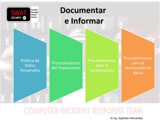 w w w .s w a t s e c u r i t y i t . c o m
DocumentarDocumentar
e Informare Informar
© Ing. Sigifredo Hernández
 