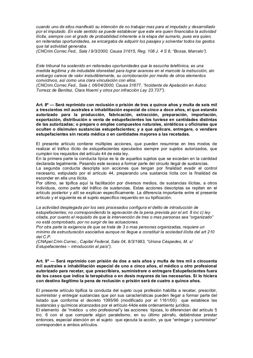 Ley 23737 comentada castro y bianco edicion digital