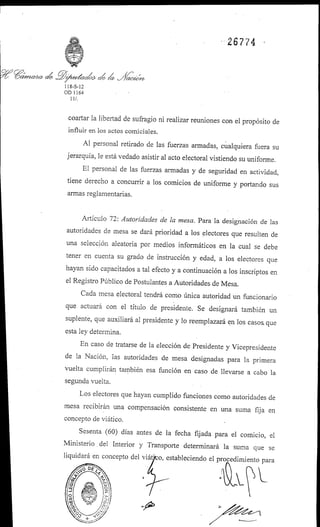 Ley 26.774 voto joven