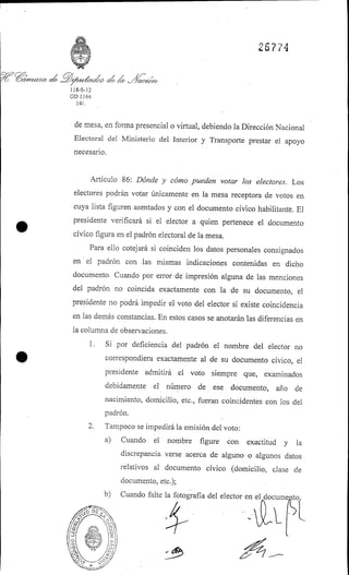 Ley 26.774 voto joven