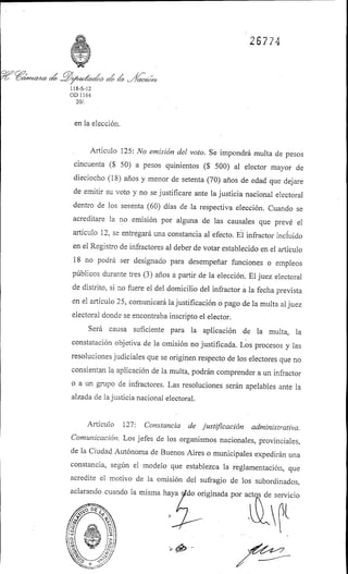 Ley 26.774 voto joven