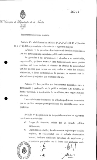 Ley 26.774 voto joven