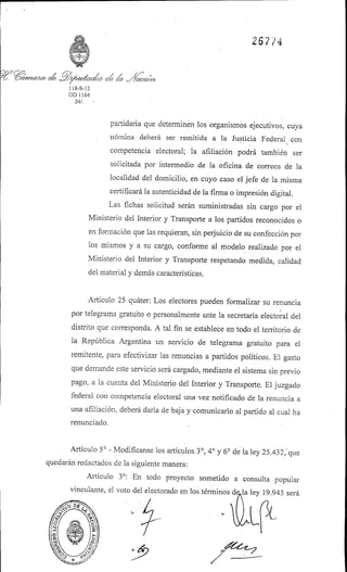 Ley 26.774 voto joven