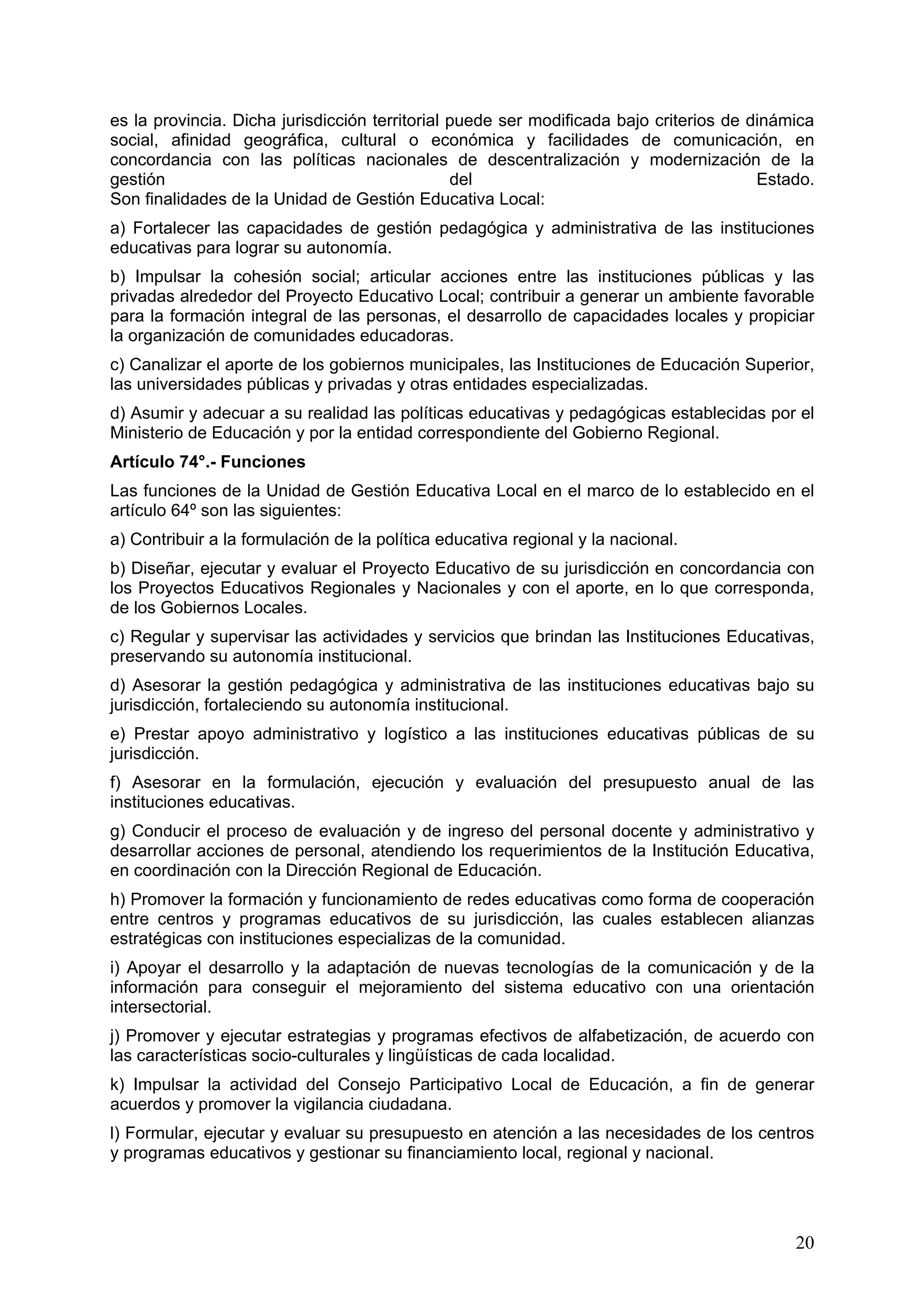 Ley 28044 general de educacion | PDF