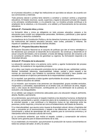 Ley 28044 general de educacion | PDF