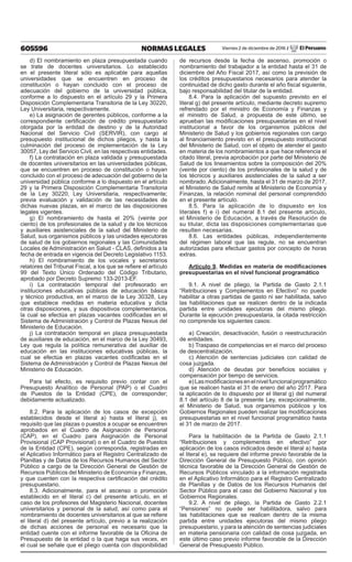 605596 NORMAS LEGALES Viernes 2 de diciembre de 2016 / El Peruano
d) El nombramiento en plaza presupuestada cuando
se trat...