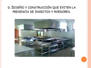 Capitulo VIIIRESTAURANTES  Y ESTABLECIMIENTOS DE CONSUMO DE ALIMENTOSArticulo 36Los establecimientos destinados a la preparación y consumo de alimentos Cumplirán con las siguientes condiciones sanitarias.Localización