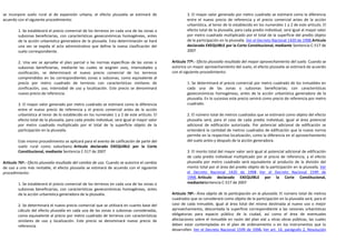 se incorpore suelo rural al de expansión urbana, el efecto plusvalía se estimará de                    3. El mayor valor generado por metro cuadrado se estimará como la diferencia
acuerdo con el siguiente procedimiento:                                                                entre el nuevo precio de referencia y el precio comercial antes de la acción
                                                                                                       urbanística, al tenor de lo establecido en los numerales 1 y 2 de este artículo. El
        1. Se establecerá el precio comercial de los terrenos en cada una de las zonas o               efecto total de la plusvalía, para cada predio individual, será igual al mayor valor
        subzonas beneficiarias, con características geoeconómicas homogéneas, antes                    por metro cuadrado multiplicado por el total de la superficie del predio objeto
        de la acción urbanística generadora de la plusvalía. Esta determinación se hará                de la participación en la plusvalía. Ver el Decreto Nacional 1420 de 1998,Artículo
        una vez se expida el acto administrativo que define la nueva clasificación del                 declarado EXEQUIBLE por la Corte Constitucional, mediante Sentencia C-517 de
        suelo correspondiente.                                                                         2007

        2. Una vez se apruebe el plan parcial o las normas específicas de las zonas o          Artículo 77º.- Efecto plusvalía resultado del mayor aprovechamiento del suelo. Cuando se
        subzonas beneficiarias, mediante las cuales se asignen usos, intensidades y            autorice un mayor aprovechamiento del suelo, el efecto plusvalía se estimará de acuerdo
        zonificación, se determinará el nuevo precio comercial de los terrenos                 con el siguiente procedimiento:
        comprendidos en las correspondientes zonas o subzonas, como equivalente al
        precio por metro cuadrado de terrenos con características similares de                         1. Se determinará el precio comercial por metro cuadrado de los inmuebles en
        zonificación, uso, intensidad de uso y localización. Este precio se denominará                 cada una de las zonas o subzonas beneficiarias; con características
        nuevo precio de referencia.                                                                    geoeconómicas homogéneas, antes de la acción urbanística generadora de la
                                                                                                       plusvalía. En lo sucesivo este precio servirá como precio de referencia por metro
        3. El mayor valor generado por metro cuadrado se estimará como la diferencia                   cuadrado.
        entre el nuevo precio de referencia y el precio comercial antes de la acción
        urbanística al tenor de lo establecido en los numerales 1 y 2 de este artículo. El             2. El número total de metros cuadrados que se estimará como objeto del efecto
        efecto total de la plusvalía, para cada predio individual, será igual al mayor valor           plusvalía será, para el caso de cada predio individual, igual al área potencial
        por metro cuadrado multiplicado por el total de la superficie objeto de la                     adicional de edificación autorizada. Por potencial adicional de edificación se
        participación en la plusvalía.                                                                 entenderá la cantidad de metros cuadrados de edificación que la nueva norma
                                                                                                       permite en la respectiva localización, como la diferencia en el aprovechamiento
        Este mismo procedimiento se aplicará para el evento de calificación de parte del               del suelo antes y después de la acción generadora.
        suelo rural como suburbano. Artículo declarado EXEQUIBLE por la Corte
        Constitucional, mediante Sentencia C-517 de 2007                                               3. El monto total del mayor valor será igual al potencial adicional de edificación
                                                                                                       de cada predio individual multiplicado por el precio de referencia, y el efecto
Artículo 76º.- Efecto plusvalía resultado del cambio de uso. Cuando se autorice el cambio              plusvalía por metro cuadrado será equivalente al producto de la división del
de uso a uno más rentable, el efecto plusvalía se estimará de acuerdo con el siguiente                 monto total por el área del predio objeto de la participación en la plusvalía. Ver
procedimiento:                                                                                         el Decreto Nacional 1420 de 1998 , Ver el Decreto Nacional 1599 de
                                                                                                       1998, Artículo declarado EXEQUIBLE por la Corte Constitucional,
        1. Se establecerá el precio comercial de los terrenos en cada una de las zonas o               medianteSentencia C-517 de 2007
        subzonas beneficiarias, con características geoeconómicas homogéneas, antes
        de la acción urbanística generadora de la plusvalía.                                   Artículo 78º.- Área objeto de la participación en la plusvalía. El número total de metros
                                                                                               cuadrados que se considerará como objeto de la participación en la plusvalía será, para el
        2. Se determinará el nuevo precio comercial que se utilizará en cuanto base del        caso de cada inmueble, igual al área total del mismo destinada al nuevo uso o mejor
        cálculo del efecto plusvalía en cada una de las zonas o subzonas consideradas,         aprovechamiento, descontada la superficie correspondiente a las cesiones urbanísticas
        como equivalente al precio por metro cuadrado de terrenos con características          obligatorias para espacio público de la ciudad, así como el área de eventuales
        similares de uso y localización. Este precio se denominará nuevo precio de             afectaciones sobre el inmueble en razón del plan vial u otras obras públicas, las cuales
        referencia.                                                                            deben estar contempladas en el plan de ordenamiento o en los instrumentos que lo
                                                                                               desarrollen. Ver el Decreto Nacional 1599 de 1998, Ver art. 14, parágrafo 2, Resolución
 