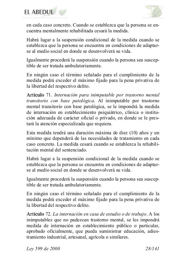 Ley 599 de 2000
