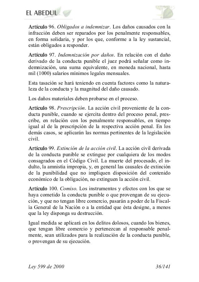 Ley 599 de 2000