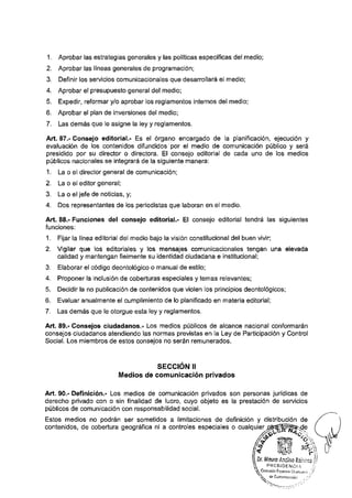 SECCION II
Medios de comunicación privados
fW*
9 l l f 3
%
A P R E S I D E N C I A
'^ComisiónEspecia.Ücas;un-:¡¡ / / '
 