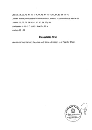 Disposición Final
 