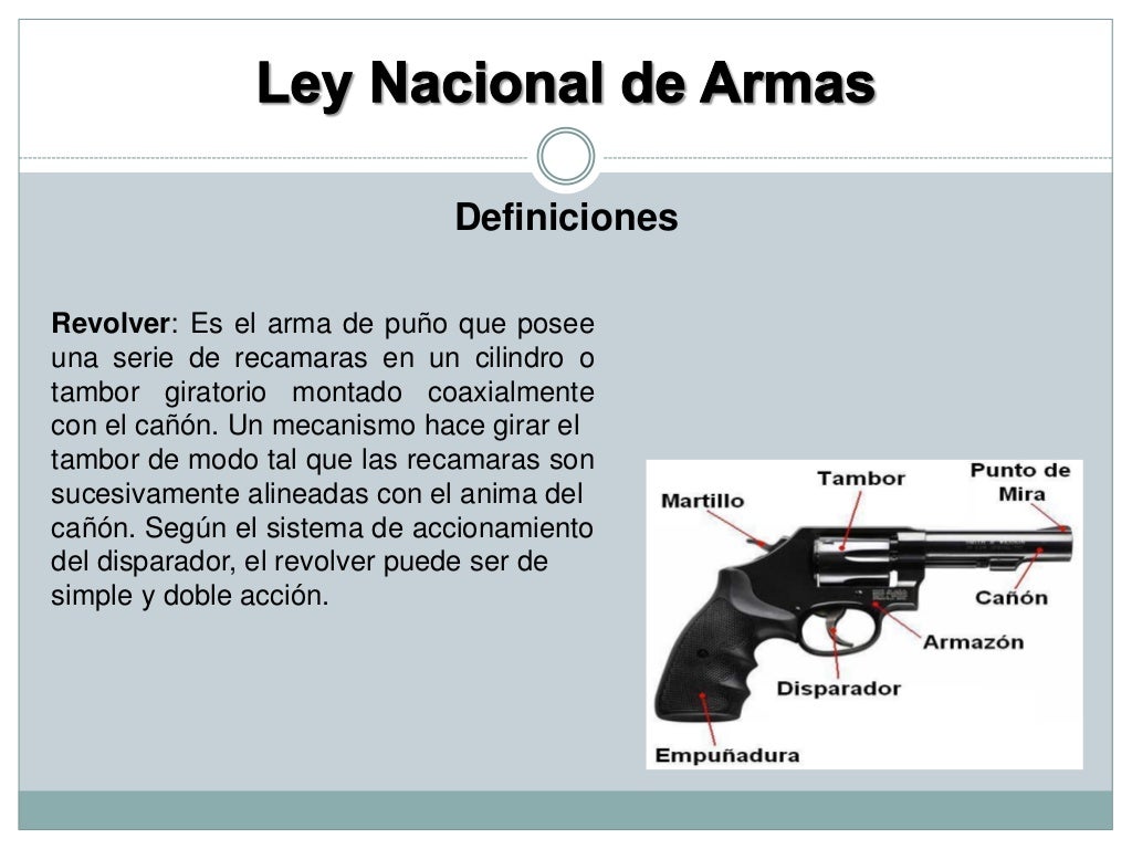 Ley de armas y explosivos