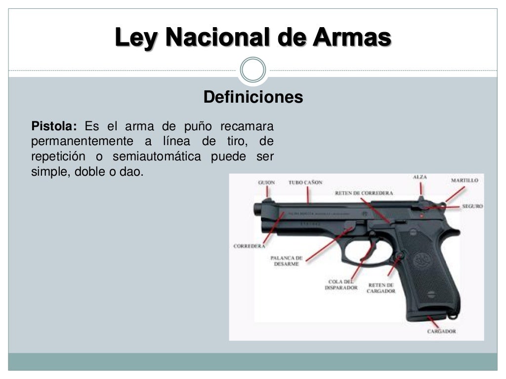 Ley de armas y explosivos