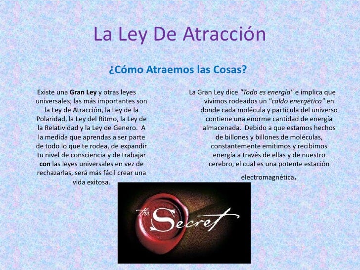 Ley de atraccion