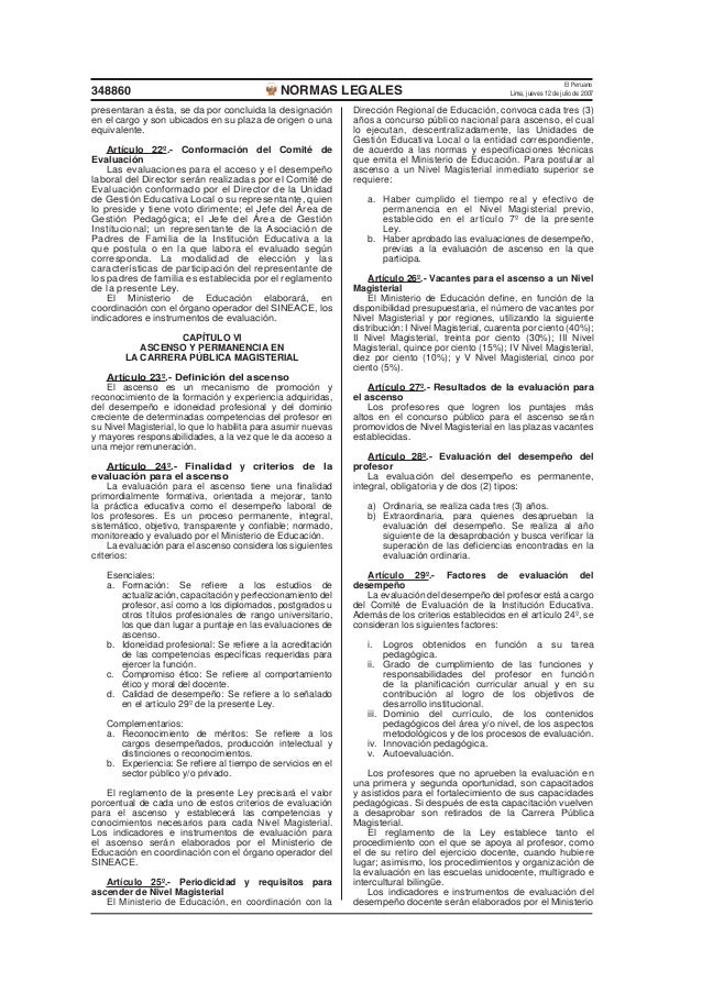 Ley de carrera pública magisterial