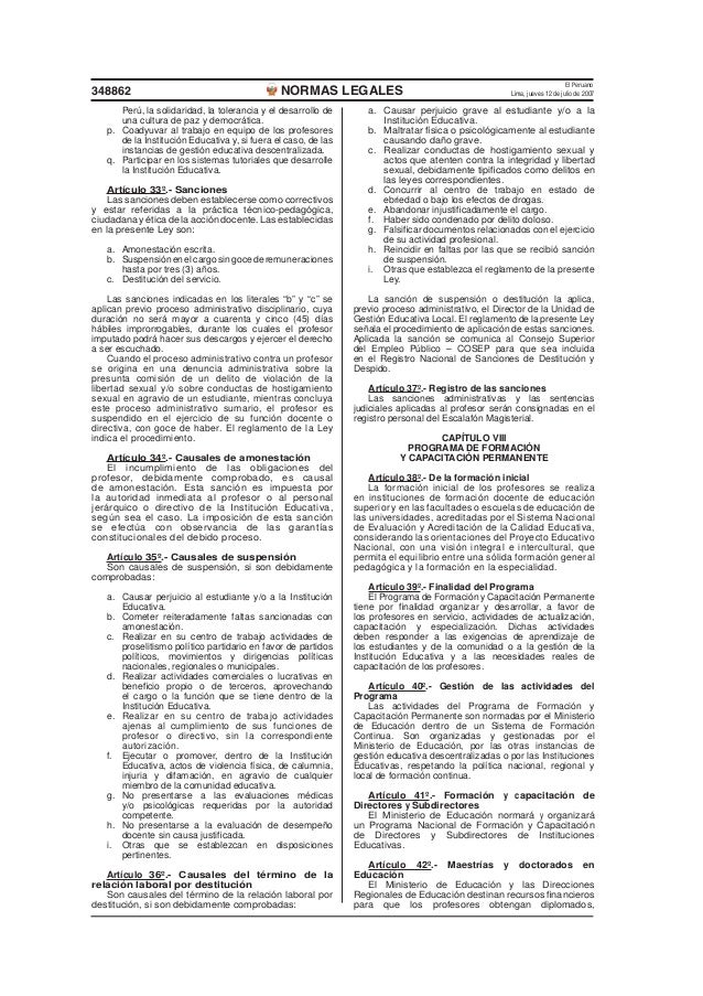 Ley de carrera pública magisterial