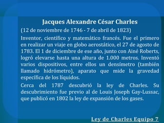 Ley de Charles - Física 2 | PPTX