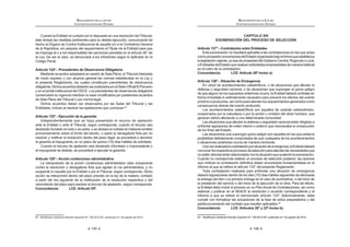 91
REGLAMENTO DE LA LEY DE
CONTRATACIONES DEL ESTADO
3. Contratación de obras por licitación publica
4. Contratación de servicios por concurso publico
5. Contratación de bienes por adjudicación directa pública
6. Contratación de suministros por adjudicación directa pública
7. Contratación de obras por adjudicación directa pública
8. Contratación de servicios por adjudicación directa pública
9. Contratación de bienes por adjudicación directa selectiva
10. Contratación de suministros por adjudicación directa selectiva
11. Contratación de obras por adjudicación directa selectiva
12. Contratación de servicios por adjudicación directa selectiva
13. Contratación de bienes por adjudicación de menor cuantía
14. Contratación de suministros por adjudicación de menor cuantía
15. Contratación de obras por adjudicación de menor cuantía
16. Contratación de servicios por adjudicación de menor cuantía
Concordancias: LCE: Artículo 26º.
RLCE:CuartaDisposiciónComplementariaTransitoria.
Artículo 39°.- Contenido mínimo
El Comité Especial o el órgano encargado de las contrataciones, según
corresponda,elaborarálasBasesdelprocesodeselecciónasucargo,conformea
loestablecidoenelartículoanteriorylainformacióntécnicayeconómicacontenida
en el Expediente de Contratación.
Las Bases de los procesos de selección deberán contener las condiciones
PtQLPDVVHxDODGDVHQHODUWtFXORƒGHOD/H(QHOFDVRGHODV$GMXGLFDFLRQHVGH
MenorCuantíaparabienesyservicios,lasbasesdeberáncontenerlascondiciones
establecidas en los literales a), b), d), e), f), g), i) y k) del citado artículo de la Ley.
'H FRQIRUPLGDG FRQ HO DUWtFXOR ƒ GH OD /H ODV %DVHV GHEHUiQ FRQVLJQDU HO
límite superior para determinar la admisión de la propuesta económica, el cual
corresponde al cien por ciento (100%) del valor referencial en los procesos para
la contratación de bienes, servicios y consultoría de obras, y al ciento diez por
ciento (110%) del valor referencial en el caso de los procesos para la ejecución de
obras. Asimismo, las Bases deberán consignar el límite inferior para determinar
la admisión de la propuesta económica de noventa por ciento (90%) del valor
referencial en el caso de los procesos para la ejecución y consultoría de obras.
Para tal efecto, los límites del valor referencial se calcularán considerando
dos (2) decimales. Para ello, si el límite inferior del valor referencial tiene más de
dos (2) decimales, se aumentará en un dígito el valor del segundo decimal. En el
caso del límite superior del valor referencial, se consignará el valor del segundo
decimal, sin efectuar redondeo.
/DV %DVHV GHEHQ HVSHFL¿FDU OD PRQHGD R PRQHGDV HQ TXH VH H[SUHVDUiQ
las propuestas.
En el caso de procesos de ejecución de obras, las Bases establecerán el
UHTXLVLWR GH FDOL¿FDFLyQ SUHYLD GH SRVWRUHV VLHPSUH TXH HO YDORU UHIHUHQFLDO GHO
proceso de selección sea igual o superior a veinticinco mil Unidades Impositivas
Tributarias (25,000 UIT).
REGLAMENTO DE LA LEY DE
CONTRATACIONES DEL ESTADO
92
En estos procesos de selección sólo podrán presentar propuestas técnica y
HFRQyPLFDDTXHOORVSRVWRUHVTXHKDDQVLGRDSUREDGRVHQODHWDSDGHFDOL¿FDFLyQ
previa. Las Bases establecerán el plazo de esta etapa.
Las Bases deberán indicar las condiciones especiales, criterios y factores a
FRQVLGHUDU HQ OD FDOL¿FDFLyQ SUHYLD HQ OD TXH VyOR FDEH HYDOXDU D ORV SRVWRUHV
FRQ HO ¿Q GH GHWHUPLQDU VX FDSDFLGDG R VROYHQFLD WpFQLFD  HFRQyPLFD VX
experiencia en la actividad y en la ejecución de prestaciones similares y, de ser
el caso, en equipamiento y/o infraestructura física y de soporte en relación con
la obra por contratar.
El OSCE emitirá una directiva que establezca las normas complementarias
SDUD OD FDOL¿FDFLyQ SUHYLD /DV FRQWURYHUVLDV TXH VXUMDQ VREUH OD FDOL¿FDFLyQ
previa se tramitan de conformidad con el Capítulo XII del Título II del presente
Reglamento.
El plazo de ejecución contractual y el plazo de entrega máximo serán los
indicados en el Expediente de Contratación, los cuales serán recogidos en las
Bases, constituyendo requerimientos técnicos de obligatorio cumplimiento.13
Concordancia: LCE: Artículos 26° y 33°.
Artículo 40°.- Sistemas de Contratación
'H DFXHUGR D OR HVWDEOHFLGR HQ HO $UWtFXOR ƒ LQFLVR H 