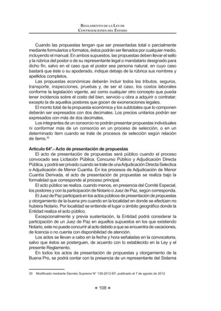 'HURJDGR SRU OD XDUWD 'LVSRVLFLyQ RPSOHPHQWDULD )LQDO GH OD /H 1ƒ
29873, publicada el 1 de junio de 2012.
DISPOSICIÓN COMPLEMENTARIA MODIFICATORIA
ÚNICA.- Modifíquese la Quinta Disposición Final de la Ley Nº 28411, Ley
General del Sistema del Presupuesto Público, en los términos siguientes:
“QUINTA.- Sólo procederá la ejecución de obras adicionales cuando se
cuente, previamente, con disponibilidad presupuestal, con aprobación del Titular
de Entidad mediante la resolución correspondiente, o en el caso de empresas,
incluyendo aquellas bajo el ámbito de FONAFE, porAcuerdo del Directorio de la
empresa, y en los casos en que su valor, restándole los presupuestos deductivos
vinculados a tales adicionales, no superen el quince por ciento (15%) del monto
total del contrato original.
Para el caso de las obras adicionales que superen el quince por ciento (15%)
del contrato original, luego de ser aprobadas por el Titular de la Entidad o el
Directorio de la empresa, según corresponda, se requiere contar, previamente,
para su ejecución y pago, con la disponibilidad presupuestaria y la autorización
expresadelaContraloríaGeneraldelaRepública,independientementedelafecha
del contrato de obra. Para estos efectos, la Contraloría General de la República
debeobservarlosplazosyprocedimientosestablecidosenlaleydecontrataciones
del Estado y su reglamento.
Cuando se trate de la ejecución de obras adicionales en el marco de un
proyecto de inversión pública, cuya viabilidad se haya visto afectada, el órgano
FRPSHWHQWH GHEHUi SURFHGHU D OD YHUL¿FDFLyQ GH OD PLVPD´
 