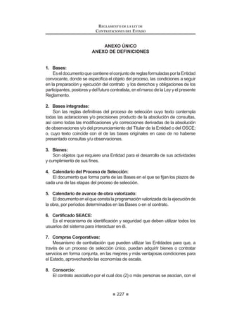 139
REGLAMENTO DE LA LEY DE
CONTRATACIONES DEL ESTADO
Artículo 113.- Recurso de apelación ante la Entidad
El Titular de la Entidad podrá delegar, mediante resolución, la facultad de
resolver los recursos de apelación, sin que en ningún caso dicha delegación
pueda recaer en los miembros del Comité Especial o en el órgano encargado de
las contrataciones de la Entidad, según corresponda.
LatramitacióndelrecursodeapelaciónpresentadoantelaEntidadsesujetará
al siguiente procedimiento:
1. La presentación de los recursos de apelación deberá registrarse en el
SEACE el mismo día de haber sido interpuestos.
2. De haberse interpuesto dos (2) o más recursos de apelación respecto
GH XQ PLVPR SURFHVR R tWHP OD (QWLGDG SRGUi DFXPXODUORV D ¿Q GH
resolverlos de manera conjunta, siempre que los mismos guarden
conexión. El plazo de resolución de dichos recursos acumulados será
el plazo del último recurso interpuesto o subsanado.
3. LaEntidadcorrerátrasladodelaapelaciónalospostoresquepudiesen
resultarafectadosconlaresolucióndelrecurso,dentrodelplazodedos
(2) días hábiles contados desde la presentación del recurso o desde la
subsanacióndelasomisionesadvertidasenlapresentacióndelmismo,
según corresponda.
4. Elpostoropostoresemplazadospodránabsolvereltrasladodelrecurso
interpuesto en un plazo no mayor a tres (3) días hábiles. La Entidad
deberá resolver con la absolución del traslado o sin ella.
Al interponer el recurso o al absolverlo, el impugnante o los postores
podrán solicitar el uso de la palabra, lo cual deberá efectuarse dentro
de los tres (3) días hábiles siguientes de culminado el plazo para la
absolución del traslado del recurso de apelación.
 /D (QWLGDG UHVROYHUi OD DSHODFLyQ  QRWL¿FDUi VX GHFLVLyQ D WUDYpV GHO
SEACE, en un plazo no mayor de doce (12) días hábiles, contados
desde la presentación del recurso o desde la subsanación de las
omisiones y/o defectos advertidos en la presentación del mismo.
A efectos de resolver el recurso de apelación, el Titular de la Entidad,
o en quien se haya delegado dicha facultad, deberá contar con un
informe técnico legal sobre la impugnación, emitido por las áreas
correspondientes de la Entidad. Dicho informe no podrá ser emitido por
el Comité Especial o el órgano encargado de las contrataciones de la
Entidad, según sea el caso.
6. El impugnante deberá asumir que su recurso de apelación ha sido
GHVHVWLPDGR RSHUDQGR OD GHQHJDWRULD ¿FWD FXDQGR OD (QWLGDG QR
UHVXHOYD  QRWL¿TXH VX UHVROXFLyQ GHQWUR GHO SOD]R GH GRFH  