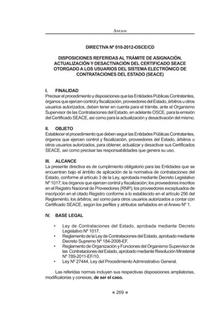161
REGLAMENTO DE LA LEY DE
CONTRATACIONES DEL ESTADO
Artículo 167°.- Resolución de Contrato
XDOTXLHUDGHODVSDUWHVSXHGHSRQHU¿QDOFRQWUDWRSRUXQKHFKRVREUHYLQLHQWH
a la suscripción del mismo, siempre que se encuentre previsto expresamente en
el contrato con sujeción a la Ley.
Por igual motivo, se puede resolver el contrato en forma parcial, dependiendo
de los alcances del incumplimiento, de la naturaleza de las prestaciones, o de
algún otro factor relevante, siempre y cuando sea posible sin afectar el contrato
en su conjunto.
Concordancia: LCE: Artículos 40º inciso c), 44º.
Artículo 168°.- Causales de resolución por incumplimiento
La Entidad podrá resolver el contrato, de conformidad con el inciso c) del
DUWtFXOR ƒ GH OD /H HQ ORV FDVRV HQ TXH HO FRQWUDWLVWD
 ,QFXPSOD LQMXVWL¿FDGDPHQWH REOLJDFLRQHV FRQWUDFWXDOHV OHJDOHV R
reglamentarias a su cargo, pese a haber sido requerido para ello.
2. Hayallegadoaacumularelmontomáximodelapenalidadpormoraoel
monto máximo para otras penalidades, en la ejecución de la prestación
a su cargo; o
 3DUDOLFHRUHGX]FDLQMXVWL¿FDGDPHQWHODHMHFXFLyQGHODSUHVWDFLyQSHVH
a haber sido requerido para corregir tal situación.
El contratista podrá solicitar la resolución del contrato, de conformidad con
HO LQFLVR F 