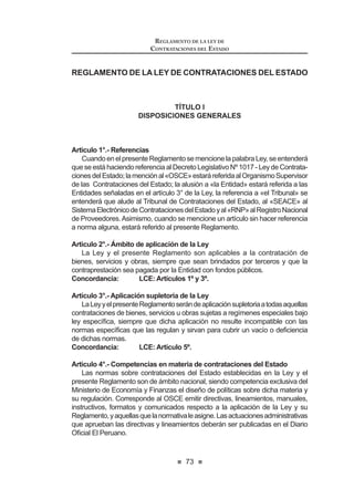39
LEY DE CONTRATACIONES DEL ESTADO
Envirtuddeesederechodesupervisión,laEntidadtienelapotestaddeaplicar
los términos contractuales para que el contratista corrija cualquier desajuste
respecto del cumplimiento exacto de las obligaciones pactadas.
El hecho que la Entidad no supervise los procesos, no exime al contratista
de cumplir con sus deberes ni de la responsabilidad que le pueda corresponder.
Concordancia: RLCE: Artículo 190º.
CAPÍTULO II
DE LOS CONTRATISTAS
Artículo 48°.- Intereses y penalidades
En caso de atraso en el pago por parte de la Entidad, salvo que se deba a
caso fortuito o fuerza mayor, ésta reconocerá al contratista los intereses legales
correspondientes. Igual derecho corresponde a la Entidad en caso sea la
acreedora.
El contrato establecerá las penalidades que deberán aplicarse al contratista
DQWHHOLQFXPSOLPLHQWRLQMXVWL¿FDGRGHVXVREOLJDFLRQHVFRQWUDFWXDOHVGHDFXHUGR
a lo dispuesto en el Reglamento.
Concordancias: RLCE: Artículos 165º, 166º y 181º.
Artículo 49°.- Cumplimiento de lo pactado
Los contratistas están obligados a cumplir cabalmente con lo ofrecido en su
propuesta y en cualquier manifestación formal documentada que hayan apor-
tado adicionalmente en el curso del proceso de selección o en la formalización
del contrato, así como a lo dispuesto en los incisos 2) y 3) del artículo 1774º del
Código Civil.
Artículo 50°.- Responsabilidad del contratista
El contratista es el responsable por la calidad ofrecida y por los vicios ocultos
de los bienes o servicios ofertados por un plazo no menor de un (1) año contado
a partir de la conformidad otorgada por la Entidad. El contrato podrá establecer
excepciones para bienes fungibles y/o perecibles, siempre que la naturaleza
de estos bienes no se adecue a este plazo. En el caso de obras, el plazo de
responsabilidad no podrá ser inferior a siete (7) años, contado a partir de la
conformidad de la recepción total o parcial de la obra, según corresponda.
Las Bases deberán establecer el plazo máximo de responsabilidad del
contratista.
Artículo 51°.- Infracciones y sanciones administrativas
51.1. Infracciones
Se impondrá sanción administrativa a los proveedores, participantes,
postores y contratistas que:
LEY DE CONTRATACIONES DEL ESTADO
40
a) No mantengan su oferta hasta el consentimiento de la Buena
Pro, de resultar ganadores hasta la suscripción del contrato, no
VXVFULEDQ LQMXVWL¿FDGDPHQWH HO FRQWUDWR R DFXHUGR GH RQYHQLR
0DUFR R QR UHFLEDQ LQMXVWL¿FDGDPHQWH OD RUGHQ GH FRPSUD R GH
servicio emitida a su favor.
b) Den lugar a la resolución del contrato, orden de compra o de
servicios por causal atribuible a su parte.
c) Hayan entregado el bien, prestado el servicio o ejecutado la obra
FRQ H[LVWHQFLD GH YLFLRV RFXOWRV SUHYLD VHQWHQFLD MXGLFLDO ¿UPH R
laudo arbitral.
d) ContratenconelEstadoestandoimpedidosparaello,deacuerdo
a la presente ley.
e) Se registren como participantes, presenten propuestas, o
suscriban un contrato o acuerdo de Convenio Marco sin contar
con inscripción vigente en el Registro Nacional de Proveedores
(RNP).
f) Suscriban un contrato, en el caso de ejecución o consultoría de
obras, por montos mayores a su capacidad libre de contratación,
o en especialidades distintas, según sea el caso.
J 