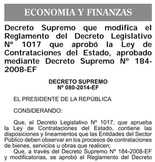 El Peruano
Martes 22 de abril de 2014 521329
Que, en ese contexto, de acuerdo con el marco
normativo señalado, y en atención al documento de Visto,
resulta necesario designar a los representantes titular y
alterno del Ministerio de Desarrollo e Inclusión Social, ante
la “Comisión Año Internacional de la Agricultura Familiar
2014”; en virtud de lo dispuesto en la Resolución Suprema
N° 121-2014-PCM;
De conformidad con lo dispuesto por la Ley N° 27594,
Ley que regula la participación del Poder Ejecutivo en el
nombramiento y designación de funcionarios públicos; la
Ley Nº 29158, Ley Orgánica del Poder Ejecutivo; la Ley
N° 29792, Ley de Creación, Organización y Funciones
del Ministerio de Desarrollo e Inclusión Social, y su
Reglamento de Organización y Funciones, aprobado
mediante Decreto Supremo Nº 011-2012-MIDIS;
SE RESUELVE:
Artículo Único.- Designar como representantes, titular
y alterno, del Ministerio de Desarrollo e Inclusión Social
ante la “Comisión Año Internacional de la Agricultura
Familiar 2014”, a las siguientes personas:
• Sra. María Felícita Peña Wong, Directora Ejecutiva
(e) del Fondo de Cooperación para el Desarrollo Social
– FONCODES, como representante titular.
• Sr. Eynard Inti Zevallos Aguilar, Asesor del Gabinete
de Asesores del Despacho de Desarrollo e Inclusión
Social, como representante alterno.
Regístrese, comuníquese y publíquese.
PAOLA BUSTAMANTE SUÁREZ
Ministra de Desarrollo e Inclusión Social
1075274-1
Designan representante del Ministerio
ante el Núcleo Ejecutor para la
adquisición de ropa hospitalaria y
vestuario de salud
RESOLUCIÓN MINISTERIAL
Nº 097-2014-MIDIS
Lima, 21 de abril de 2014
CONSIDERANDO:
Que, mediante Ley Nº 29792, se creó el Ministerio de
Desarrollo e Inclusión Social, determinándose su ámbito,
competencias, funciones y estructura orgánica básica;
Que, de conformidad con lo dispuesto en la
Trigésima Segunda Disposición Complementaria Final
de la Ley Nº 29951, Ley de Presupuesto del Sector
Público para el Año Fiscal 2013, modiﬁcada mediante la
Segunda Disposición Complementaria Modiﬁcatoria de
la Ley Nº 30056, se amplió la vigencia del Capítulo I del
Decreto de Urgencia Nº 058-2011, hasta el 31 de diciembre
de 2016, a efectos de continuar con la contratación y
distribución de bienes a través de la modalidad de núcleos
ejecutores; asimismo, se incluyó en el ámbito de aplicación
de dicha norma, entre otros bienes, la adquisición de ropa
hospitalaria y vestuario de salud;
Que, de acuerdo con la citada Trigésima Segunda
Disposición Complementaria Final de la Ley Nº 29951,
modiﬁcada por la Ley Nº 30056, lo señalado en el
considerando precedente se ﬁnancia con cargo al
presupuesto institucional de las entidades respectivas,
para lo cual se autoriza a las referidas entidades a efectuar
modiﬁcaciones presupuestarias en el nivel institucional a
favor del Fondo de Cooperación para el Desarrollo Social
– FONCODES, del Pliego 040: Ministerio de Desarrollo e
Inclusión Social, las que se aprueban mediante decreto
supremo, refrendado por el Ministro de Economía y
Finanzas y el Ministro del sector respectivo;
Que, en dicho contexto, mediante Decreto Supremo
Nº 078-2014-EF, se autorizó una transferencia de partidas
en el presupuesto del sector público para el año ﬁscal
2014, hasta por la suma de S/. 13 939 465,00, a favor
del Pliego 040: Ministerio de Desarrollo e Inclusión Social,
Unidad Ejecutora 004: Fondo de Cooperación para el
Desarrollo Social – FONCODES, para la adquisición de
ropa hospitalaria y vestuario de salud para doce (12)
unidades ejecutoras del pliego Ministerio de Salud, a través
de núcleos ejecutores, en el marco de lo dispuesto en la
Trigésima Segunda Disposición Complementaria Final de
la Ley Nº 29951, modiﬁcada por la Ley Nº 30056;
Que, mediante Resolución Ministerial Nº 88-2014-
MIDIS, se aprobó la desagregación de los recursos
autorizados por Decreto Supremo Nº 078-2014-EF, por un
monto de S/. 13 939 465,00, que ha sido constituido con
cargo a la fuente de ﬁnanciamiento Recursos Ordinarios
por S/. 1 522 866,00, y a la fuente de ﬁnanciamiento
Donaciones y Transferencias por S/. 12 416 599,00, a
favor del Pliego 040: Ministerio de Desarrollo e Inclusión
Social, Unidad Ejecutora 004: Fondo de Cooperación
para el Desarrollo Social – FONCODES, destinados a
la adquisición de ropa hospitalaria y vestuario de salud
para doce (12) unidades ejecutoras del pliego Ministerio
de Salud, a través de núcleos ejecutores, en el marco
de lo dispuesto en la Trigésima Segunda Disposición
Complementaria Final de la Ley Nº 29951, modiﬁcada por
la Ley Nº 30056;
Que, según los artículos 9 y 10 del Decreto de Urgencia
Nº 058-2011, concordado con la Cuarta Disposición
Complementaria Final del Decreto de Urgencia Nº 001-
2012, para la adquisición de cada bien se formará un
núcleo ejecutor de compra, el cual estará conformado,
entre otros, por un representante del Ministerio de
Desarrollo e Inclusión Social, quien desempeñará las
funciones de tesorero del núcleo ejecutor;
De conformidad con lo dispuesto en la Ley Nº 29158,
Ley Orgánica del Poder Ejecutivo; la Ley Nº 29792, Ley
de Creación, Organización y Funciones del Ministerio
de Desarrollo e Inclusión Social; y su Reglamento de
Organización y Funciones, aprobado por Decreto Supremo
Nº 011-2012-MIDIS;
SE RESUELVE:
Artículo Primero.- Designar como representante
del Ministerio de Desarrollo e Inclusión Social ante el
Núcleo Ejecutor para la adquisición de ropa hospitalaria
y vestuario de salud para doce (12) unidades ejecutoras
del pliego Ministerio de Salud, a la señora María Teresa
Marengo Murga, profesional de la Oﬁcina de Contabilidad
y Control Previo de la Oﬁcina General de Administración
del Ministerio de Desarrollo e Inclusión Social.
Artículo Segundo.- Remitir copia de la presente resolución
al Ministerio de la Producción, al Ministerio de Salud y al Fondo
de Cooperación para el Desarrollo Social – FONCODES, para
los ﬁnes correspondientes.
Regístrese, comuníquese y publíquese.
PAOLA BUSTAMANTE SUÁREZ
Ministra de Desarrollo e Inclusión Social
1075274-2
ECONOMIA Y FINANZAS
Decreto Supremo que modifica el
Reglamento del Decreto Legislativo
Nº 1017 que aprobó la Ley de
Contrataciones del Estado, aprobado
mediante Decreto Supremo Nº 184-
2008-EF
DECRETO SUPREMO
Nº 080-2014-EF
EL PRESIDENTE DE LA REPÚBLICA
CONSIDERANDO:
Que, el Decreto Legislativo Nº 1017, que aprueba
la Ley de Contrataciones del Estado, contiene las
disposiciones y lineamientos que las Entidades del Sector
Público deben observar en los procesos de contrataciones
de bienes, servicios u obras que realicen;
Que, a través del Decreto Supremo Nº 184-2008-EF
y modiﬁcatorias, se aprobó el Reglamento del Decreto
 