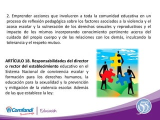 Ley de convivencia escolar | PPTX