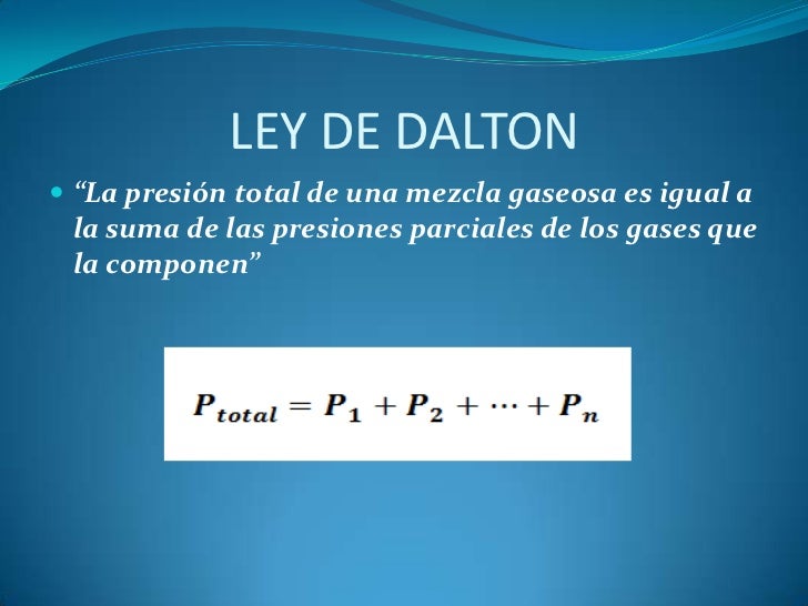 Ley De Dalton