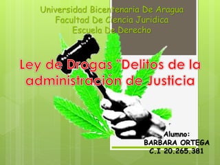 Universidad Bicentenaria De Aragua 
Facultad De Ciencia Juridica 
Escuela De Derecho 
Alumno: 
BARBARA ORTEGA 
C.I 20.265.381 
 