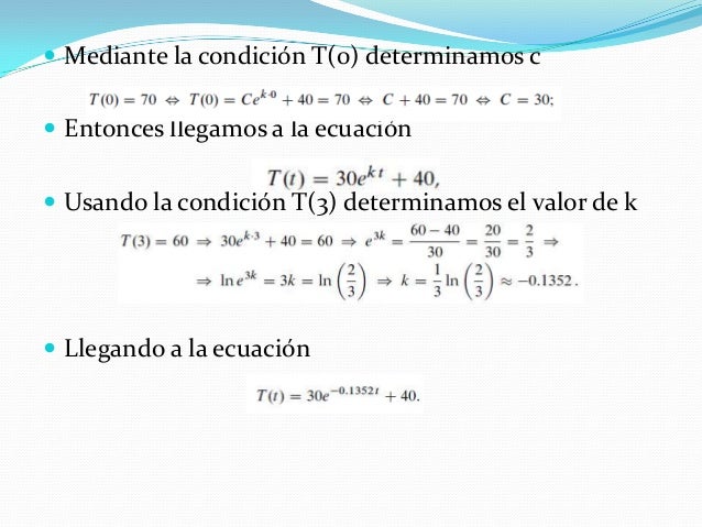 Experimento Ley De Enfriamiento De Newton