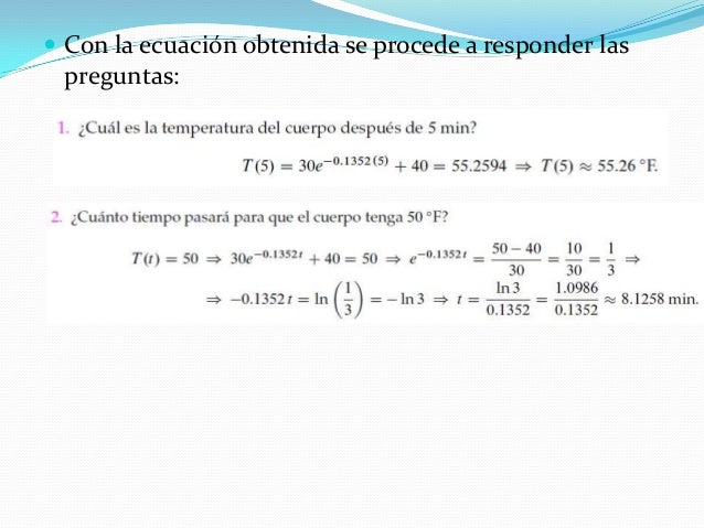 Experimento Ley De Enfriamiento De Newton