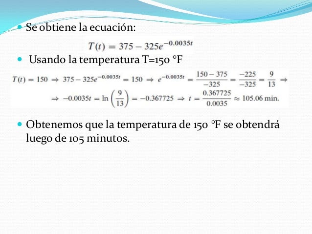 Experimento Ley De Enfriamiento De Newton