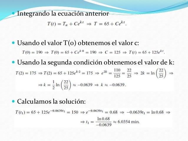 Experimento Ley De Enfriamiento De Newton