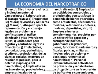 LA ECONOMIA DEL NARCOTRAFICO 03/08/11 Decreto 55-2010 