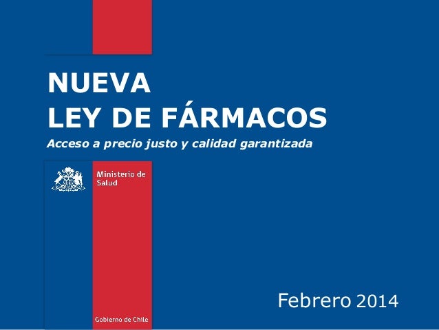 Ley de farmacos 2014