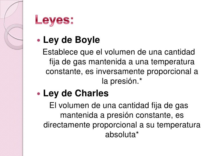 Ley De Gases Y Sus Aplicaciones