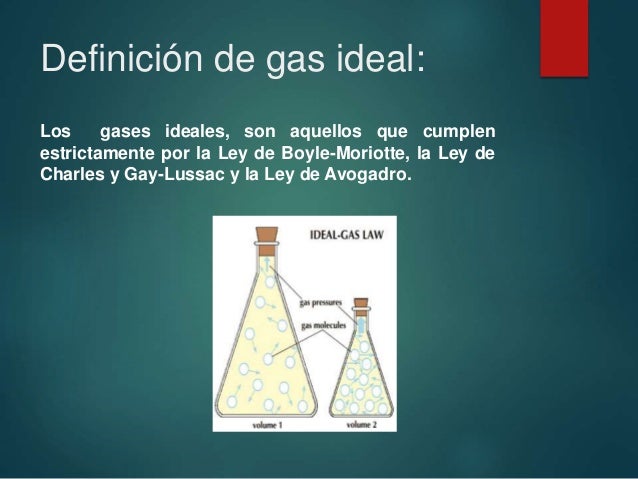 Ley de gas ideal, constante universal de gases y gases reales