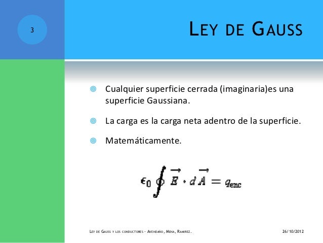 Ley de gauss y los conductores