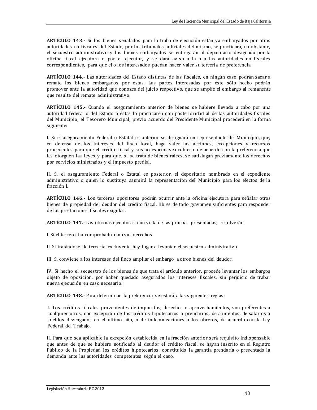 Ley de hacienda municipal Ley de hacienda municipal