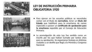 LEY DE INSTRUCCION PRIMARIA EN CHILE TRA | PPTX