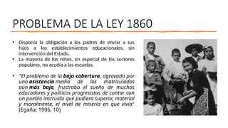 LEY DE INSTRUCCION PRIMARIA EN CHILE TRA | PPTX