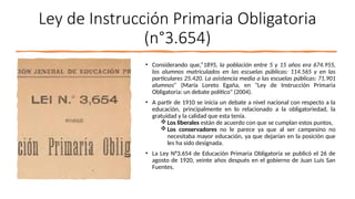 LEY DE INSTRUCCION PRIMARIA EN CHILE TRA | PPTX