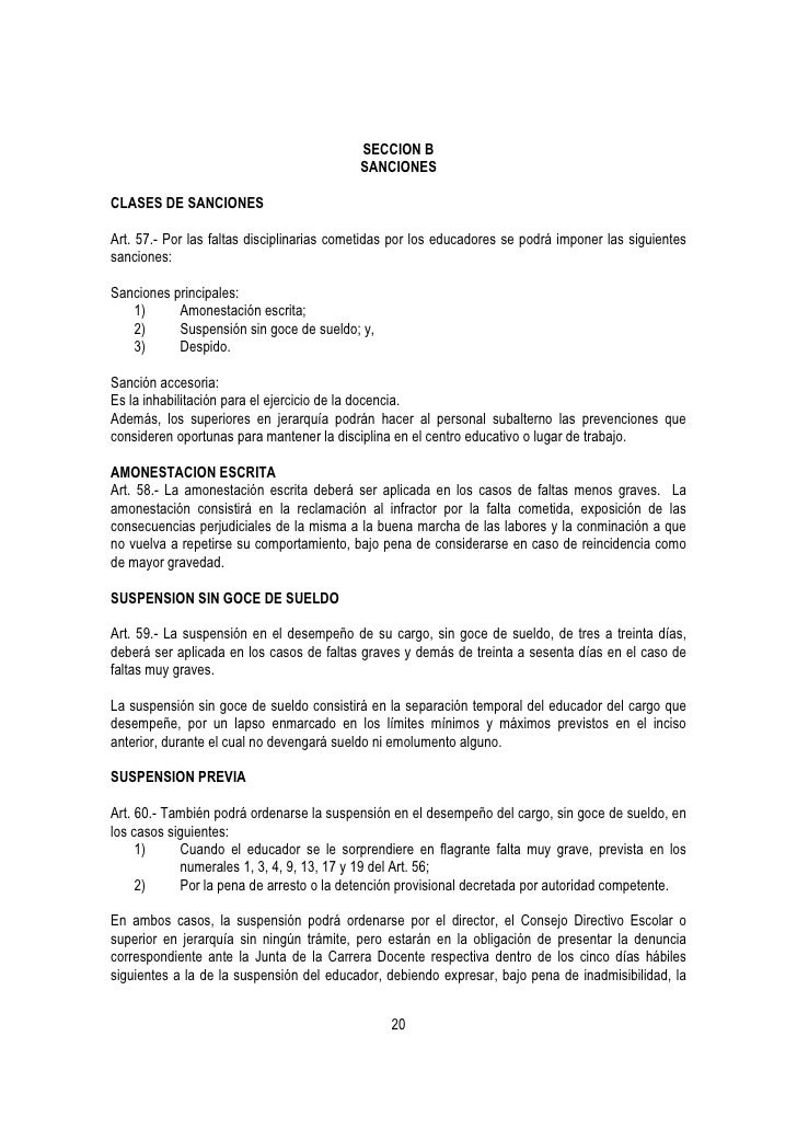 Ley De La Carrera Docente 0