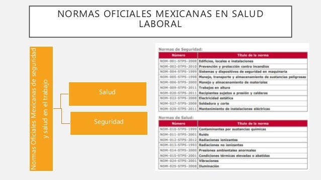 Normas Oficiales Mexicanas De Seguridad Y Salud En El Trabajo