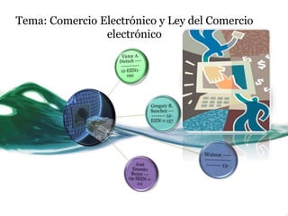 Tema: Comercio Electrónico y Ley del Comercio
electrónico
 