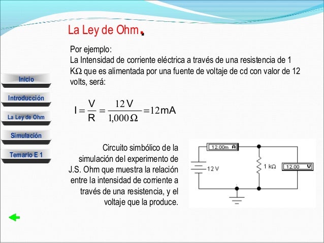 Ley de ohm