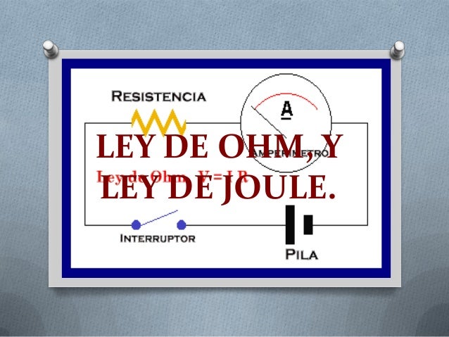 Ley de ohm, y ley de joule